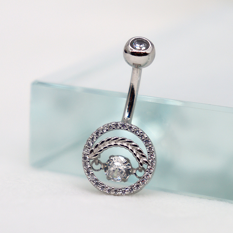 Body Jewelry Good Quality - Piercing umbigo prata 925 prata esterlina