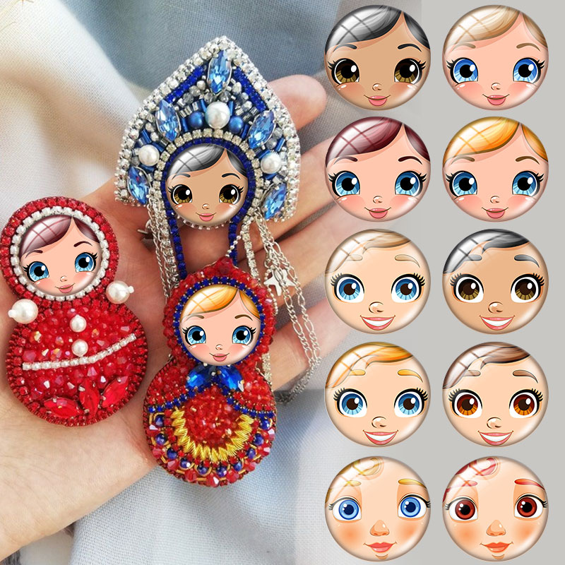 Body Jewelry Top - Ilustração facial de boneca de nidificação