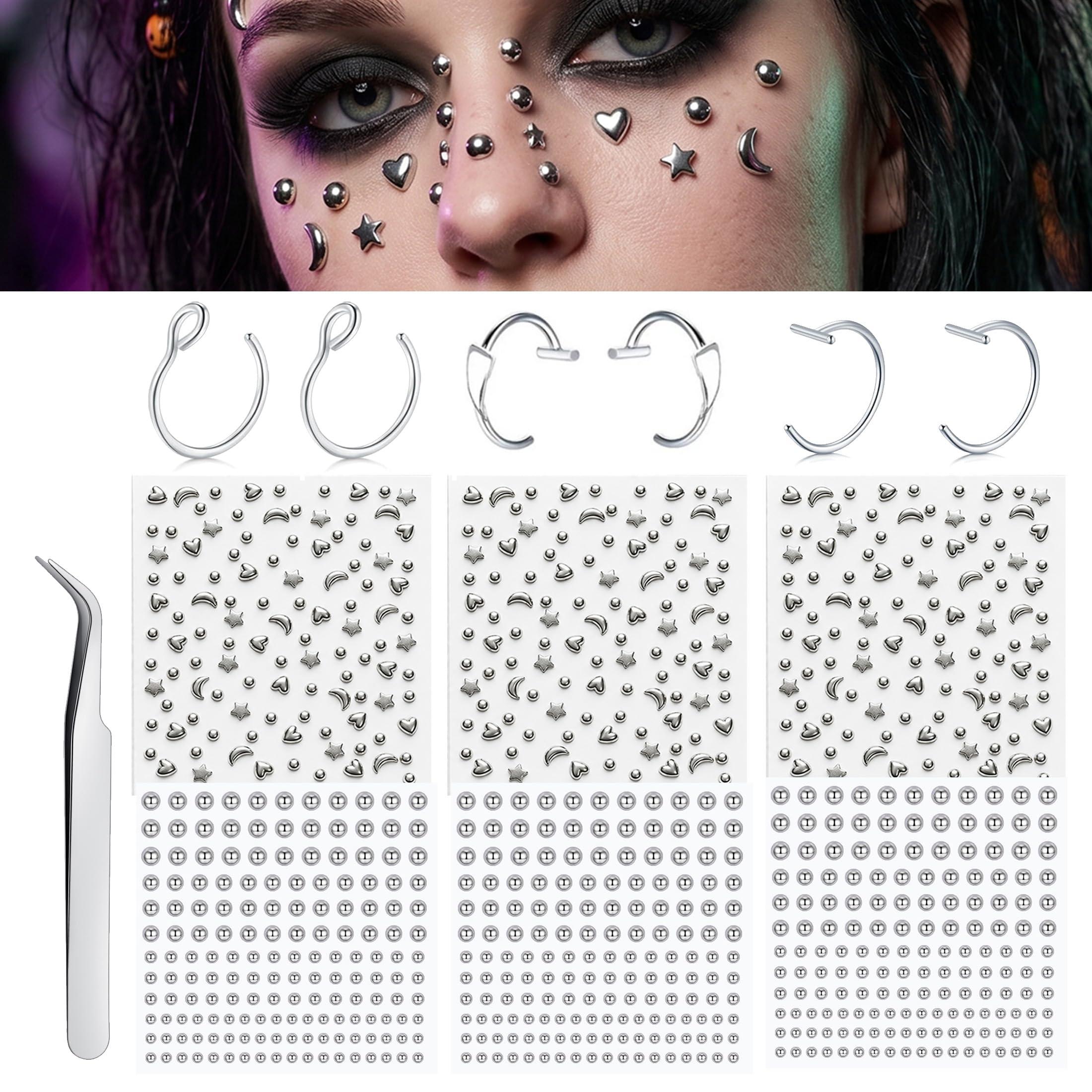 Body Jewelry Nose - Piercings Falsos Adesivos: Piercing de Nariz,