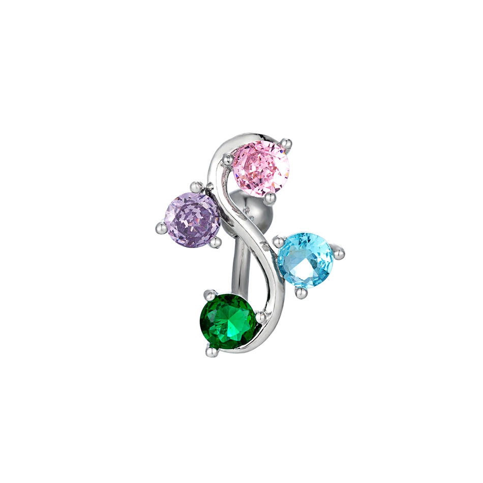 Body Jewelry Shop - Anel de Umbigo Curvo em Aço