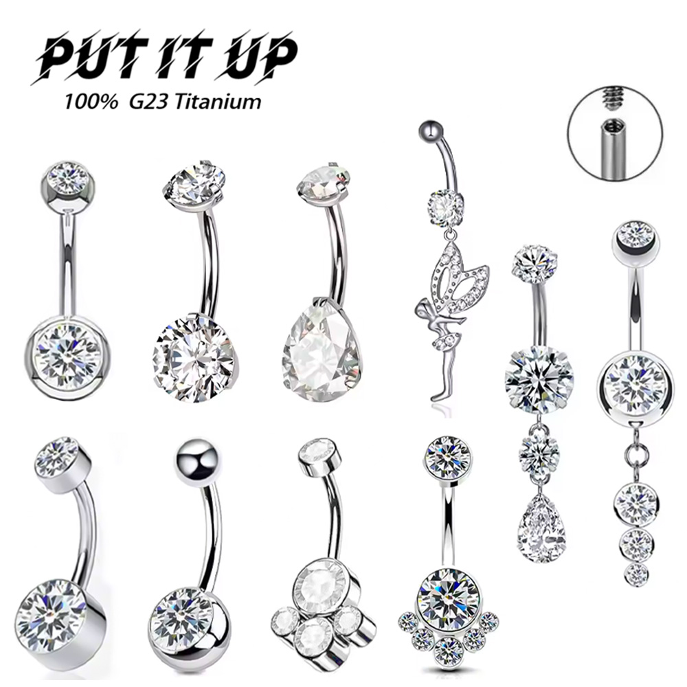 Body Jewelry For Sensitive Skin - Piercing de Umbigo Hipoalergênico ASTM F136