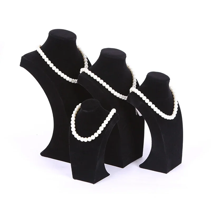 Veludo retrato colar exibição  - Body Jewelry Display Ideas avaliação e preço