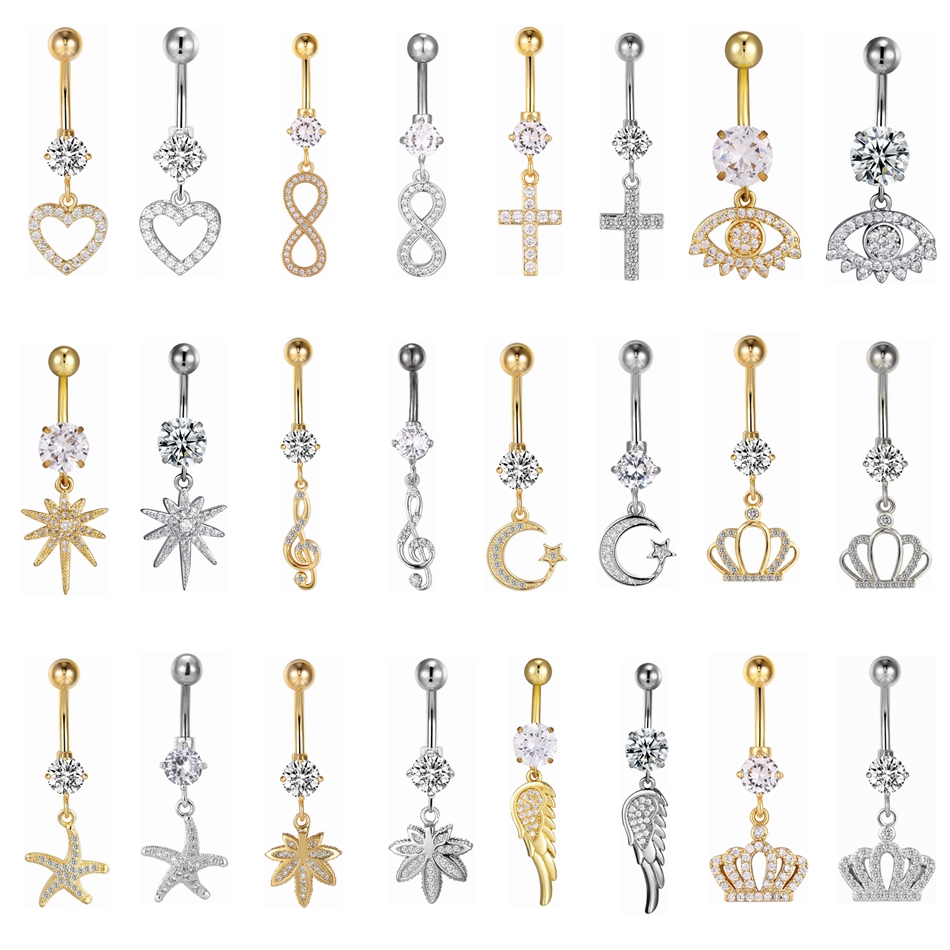 Anel de Umbigo de Aço Cirúrgic - Belly Bar Titanium avaliação e preço