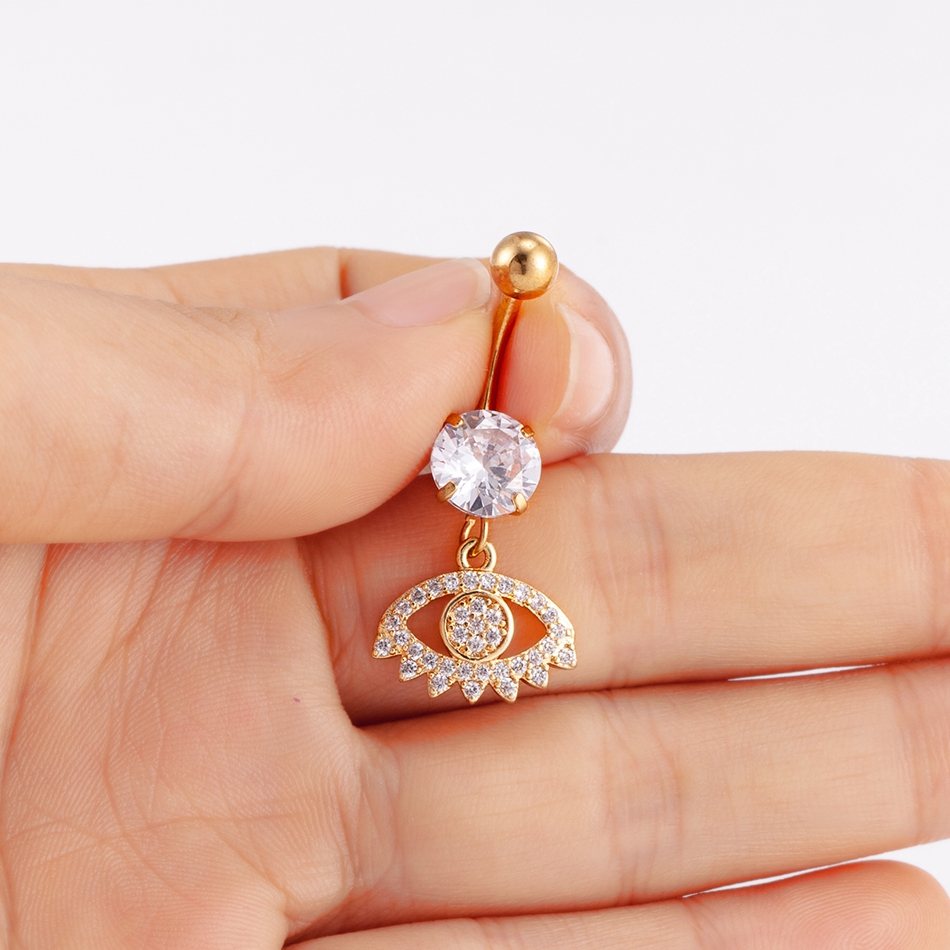 Anel de Umbigo de Aço Cirúrgic - Belly Bar Titanium avaliação e preço