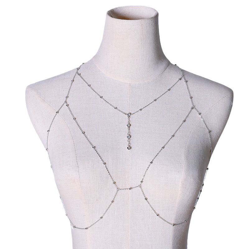 Brilhante zircão borla sexy pr - Body Jewelry Chest avaliação e preço