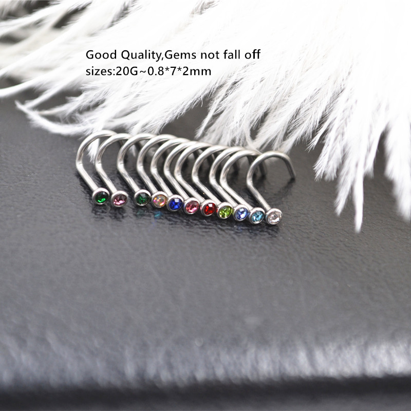 50 peças 20g x 7x2mm gemas den - Body Jewelry Good Quality avaliação e preço