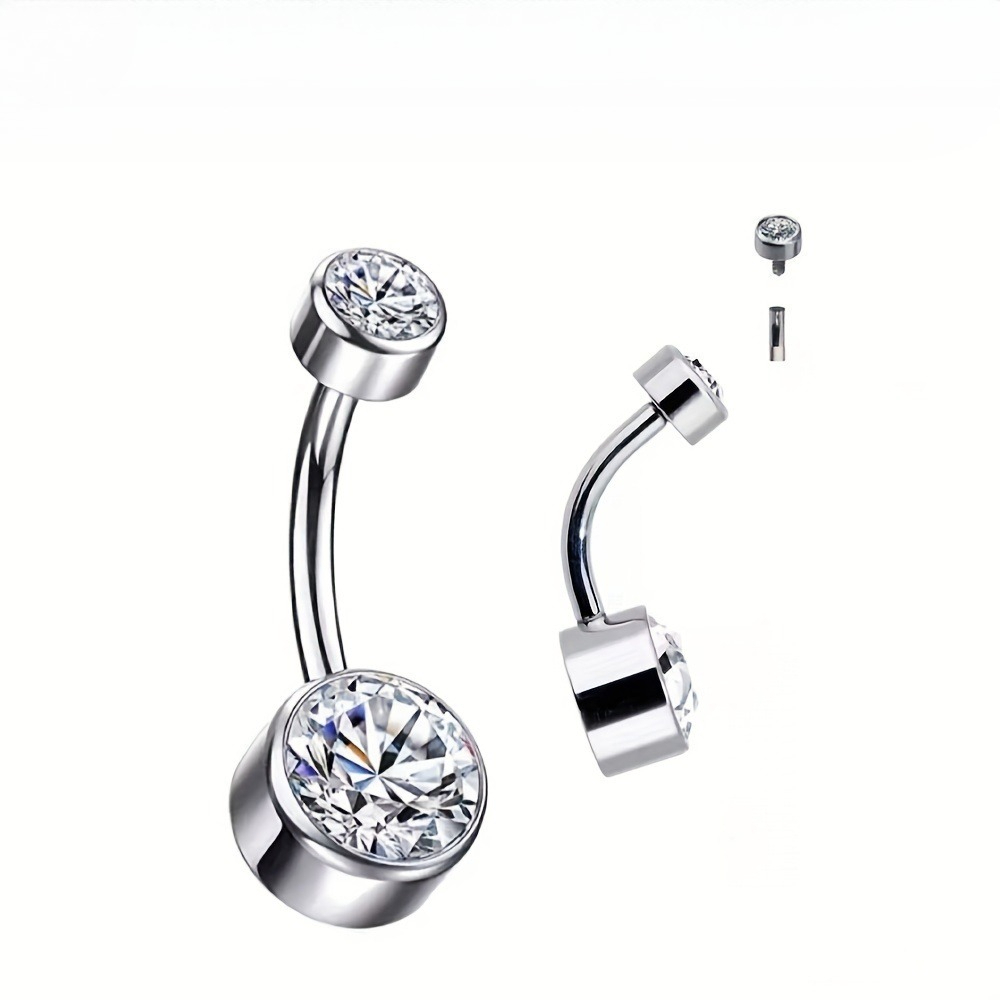 1 peça Piercing de Umbigo Hipo - Body Jewelry For Sensitive Skin avaliação e preço