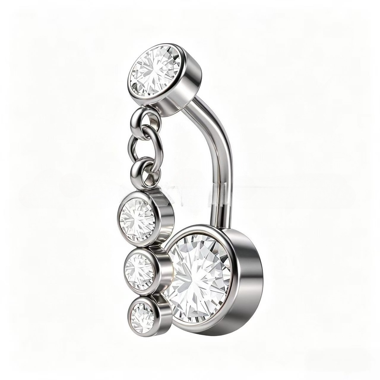 1 peça Piercing de Umbigo Hipo - Body Jewelry For Sensitive Skin avaliação e preço