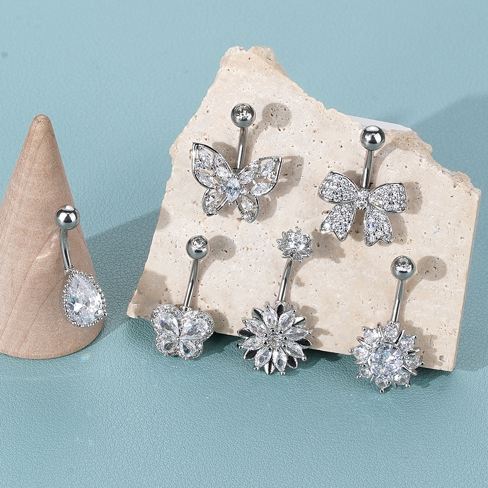    1pc piercing de umbigo par - Belly Bar Titanium avaliação e preço