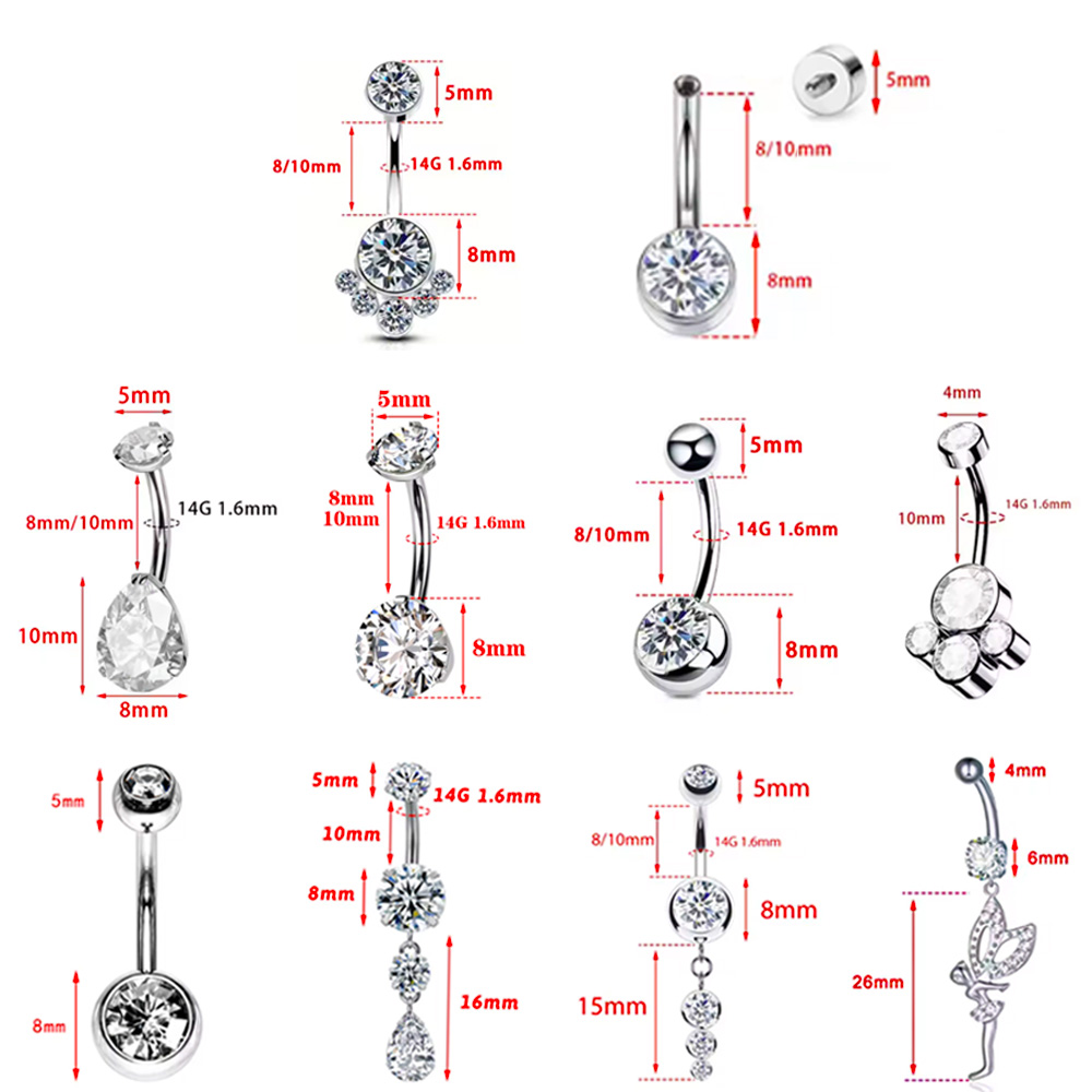 Piercing de Umbigo Hipoalergên - Body Jewelry For Sensitive Skin avaliação e preço