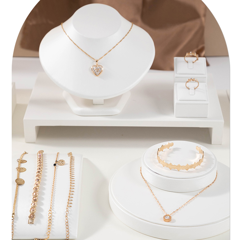 Pingente de couro branco colar - Body Jewelry Display Ideas avaliação e preço