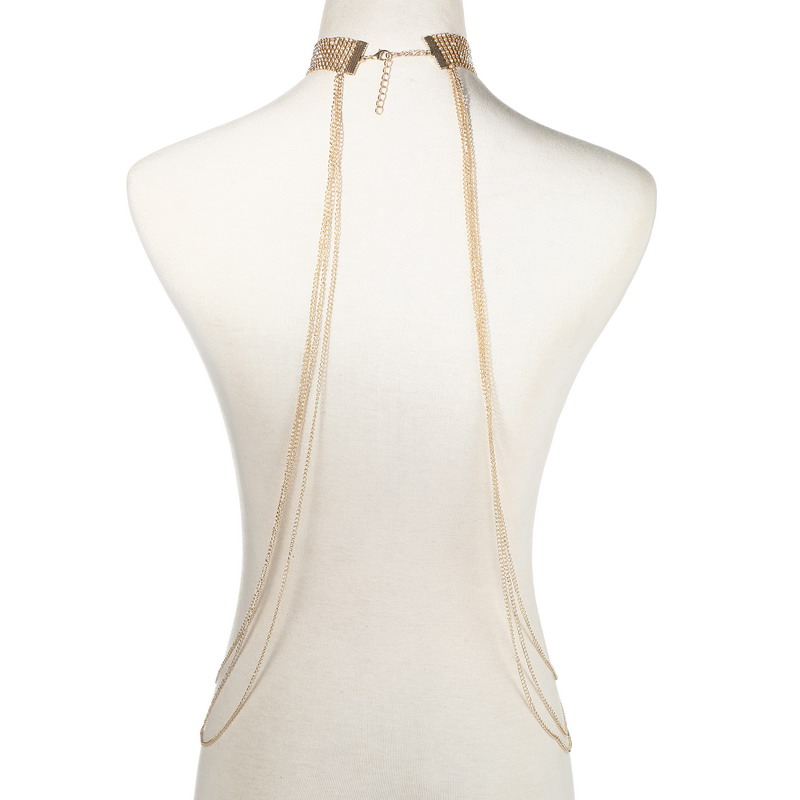Corrente de corpo cor dourada  - Body Jewelry Top avaliação e preço