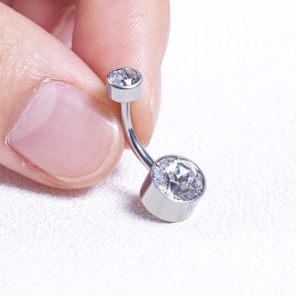 Anel de umbigo de titânio, 5/1 - Belly Bar Titanium avaliação e preço