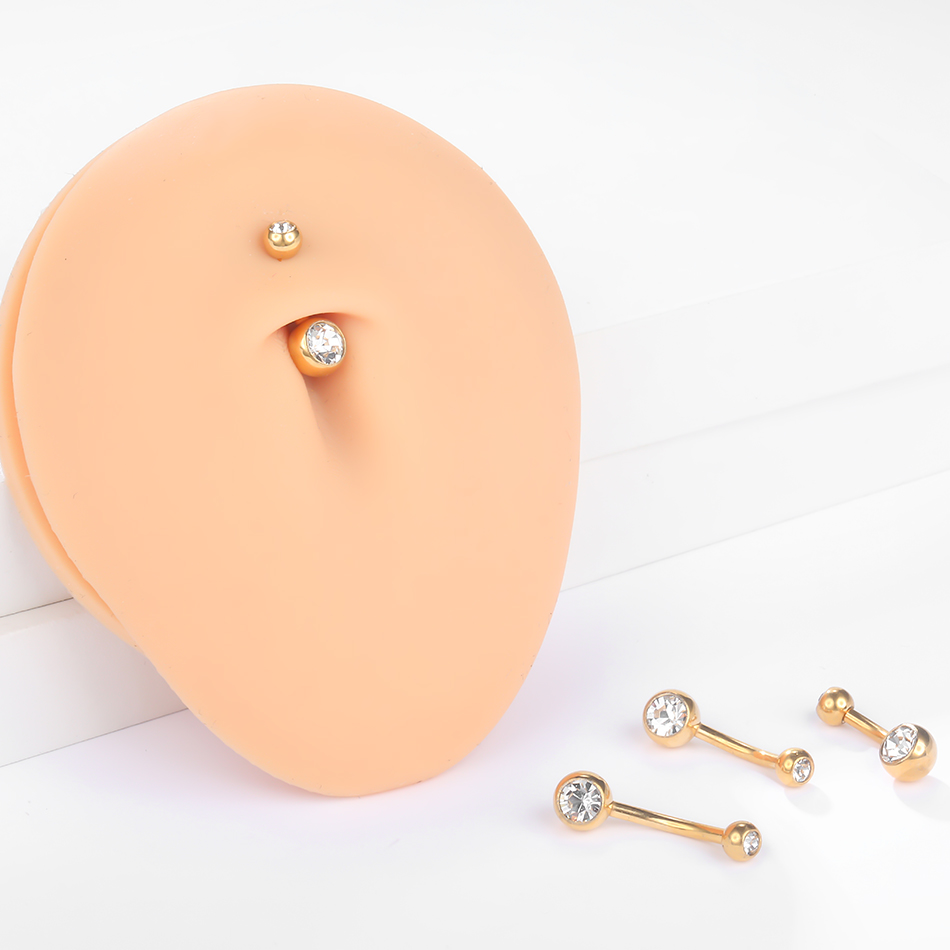 Anel de umbigo de titânio g23, - Belly Bar Titanium avaliação e preço