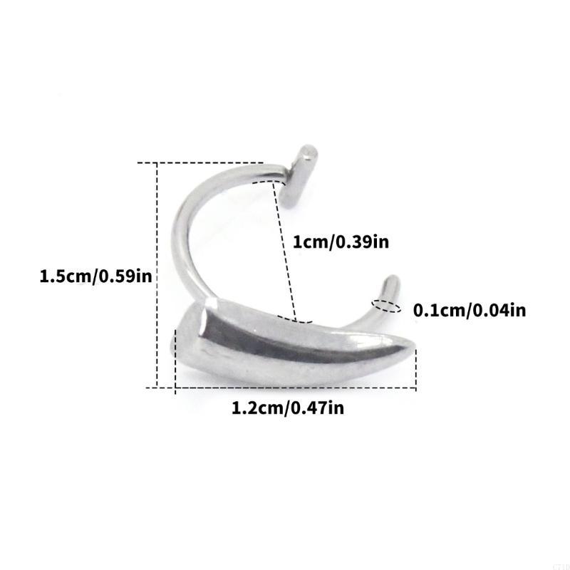 Joias piercing corporal falsas - Body Jewelry Lip Ring avaliação e preço
