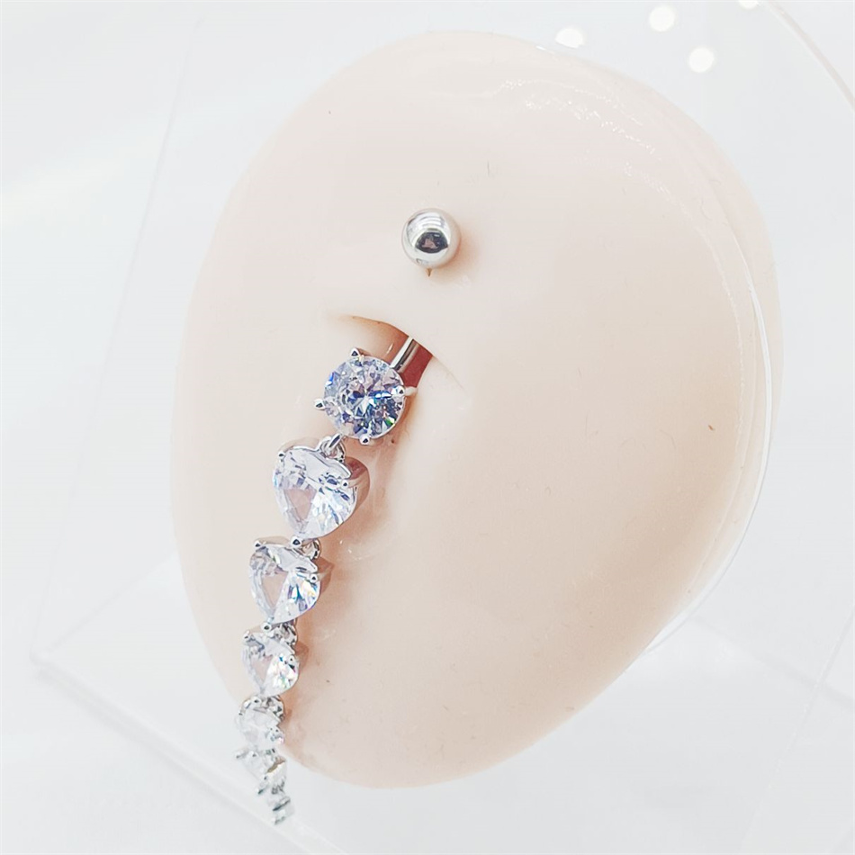 Piercing de Umbigo Curvo em Ti - Belly Bar Titanium avaliação e preço