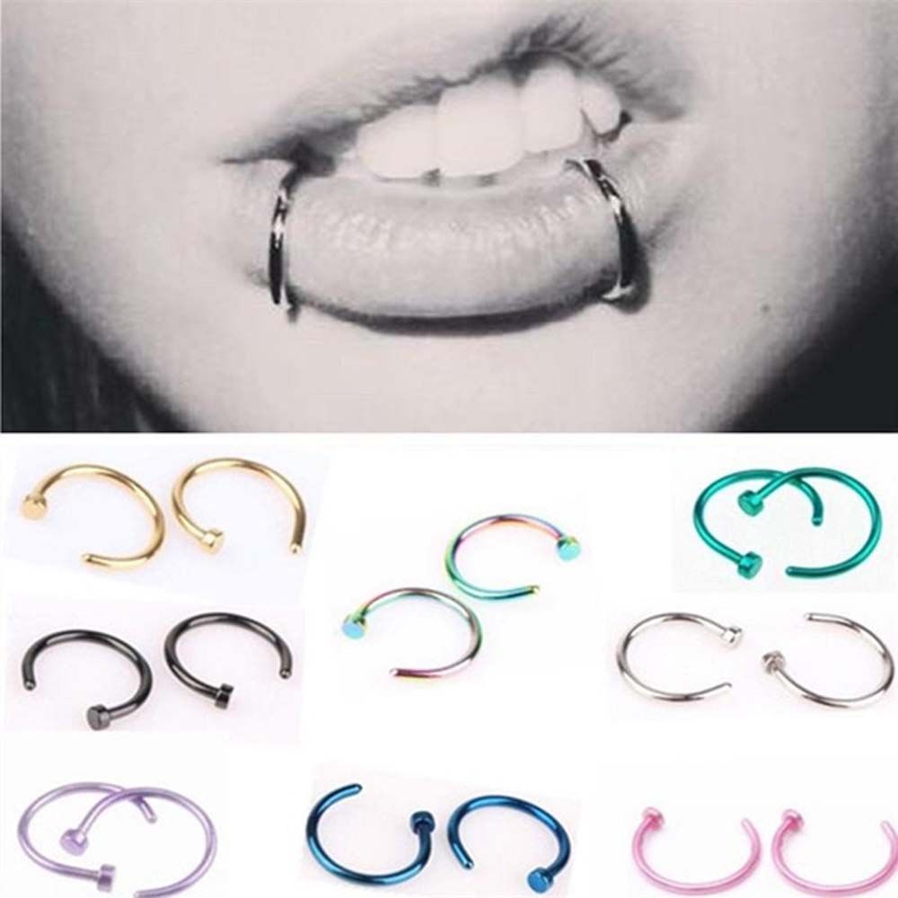 10 peças de brincos finos de a - Body Jewelry Lip Ring avaliação e preço