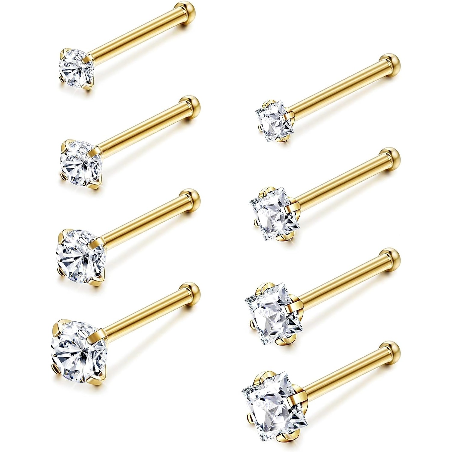ORAZIO 8 Peças 18G 20G Piercin - Body Jewelry For Sensitive Skin avaliação e preço