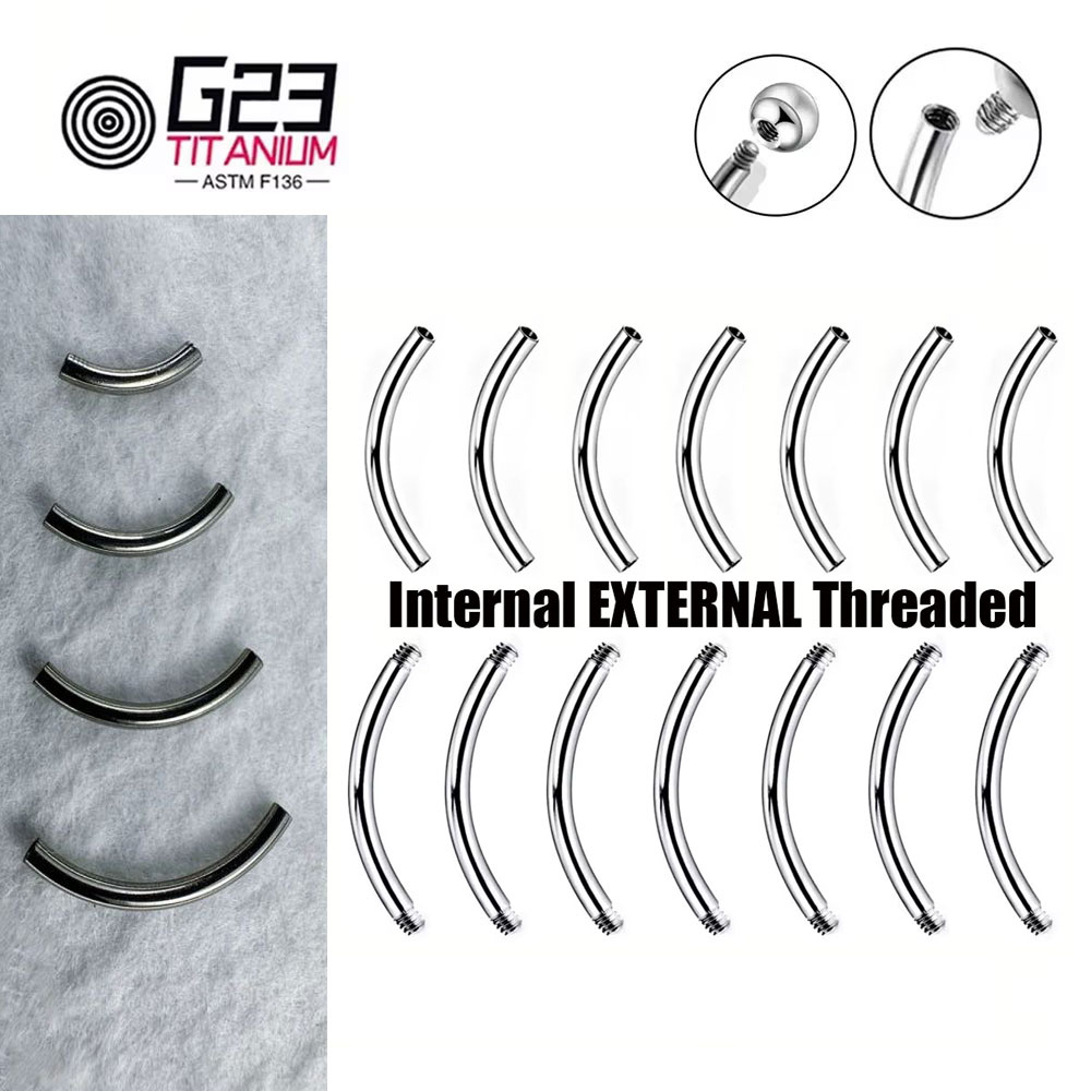 Atacado 5/10/50 peças g23 barr - Belly Bar Titanium avaliação e preço