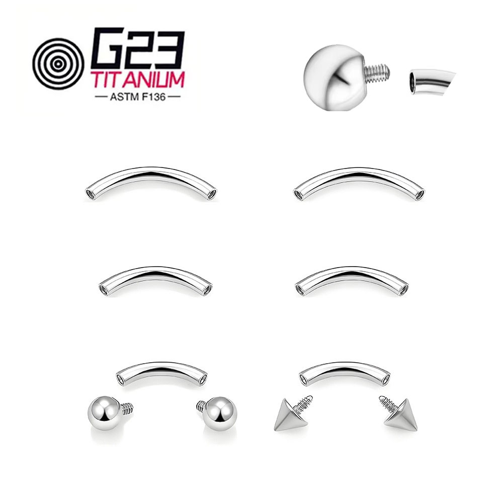 Atacado 5/10/50 peças g23 barr - Belly Bar Titanium avaliação e preço