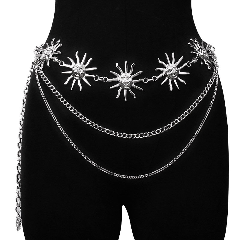 Chunky multicamadas punk gótic - Body Chain Jewelry avaliação e preço