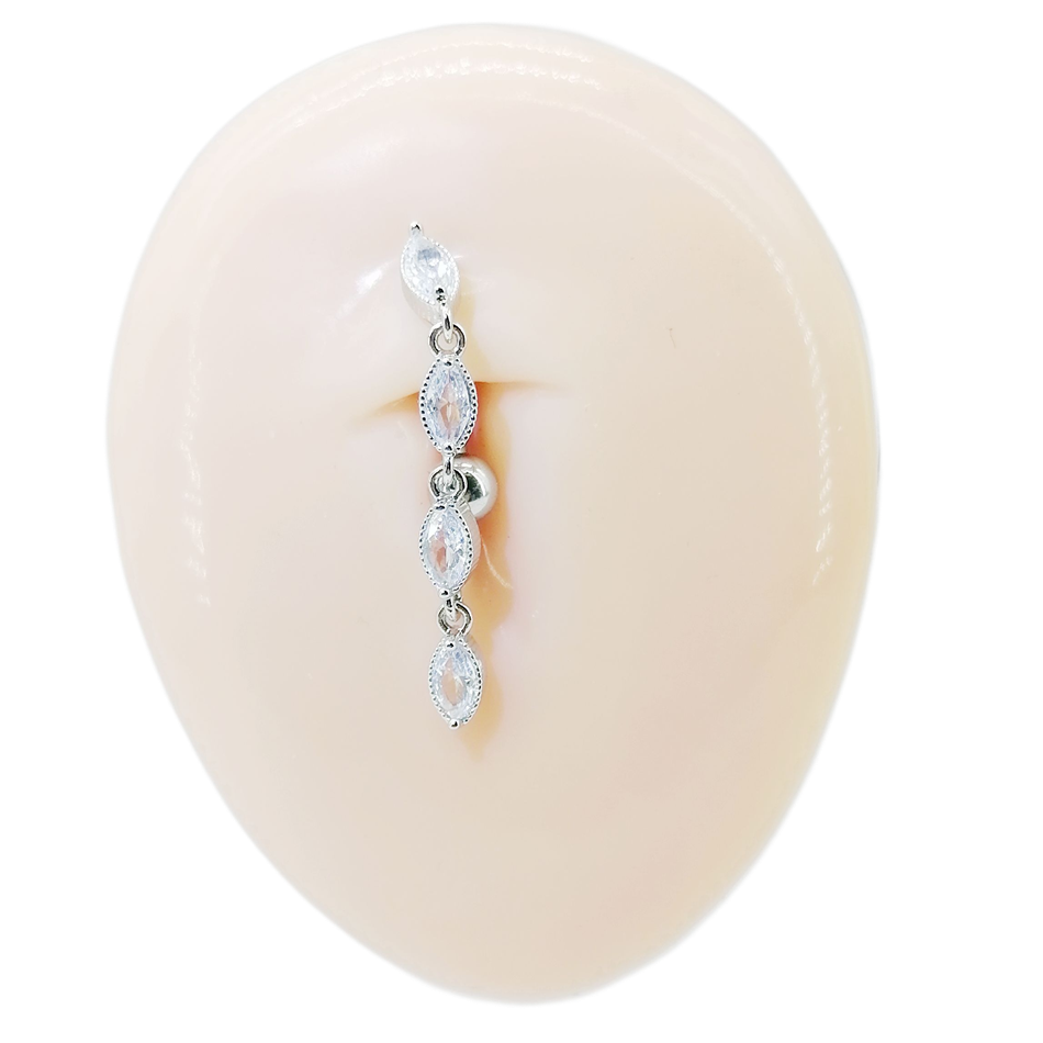 Anéis de umbigo com barra inve - Belly Bar Titanium avaliação e preço