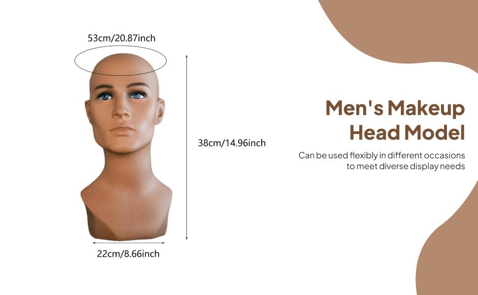 Cabeça de manequim masculino p - Body Jewelry Display Ideas avaliação e preço