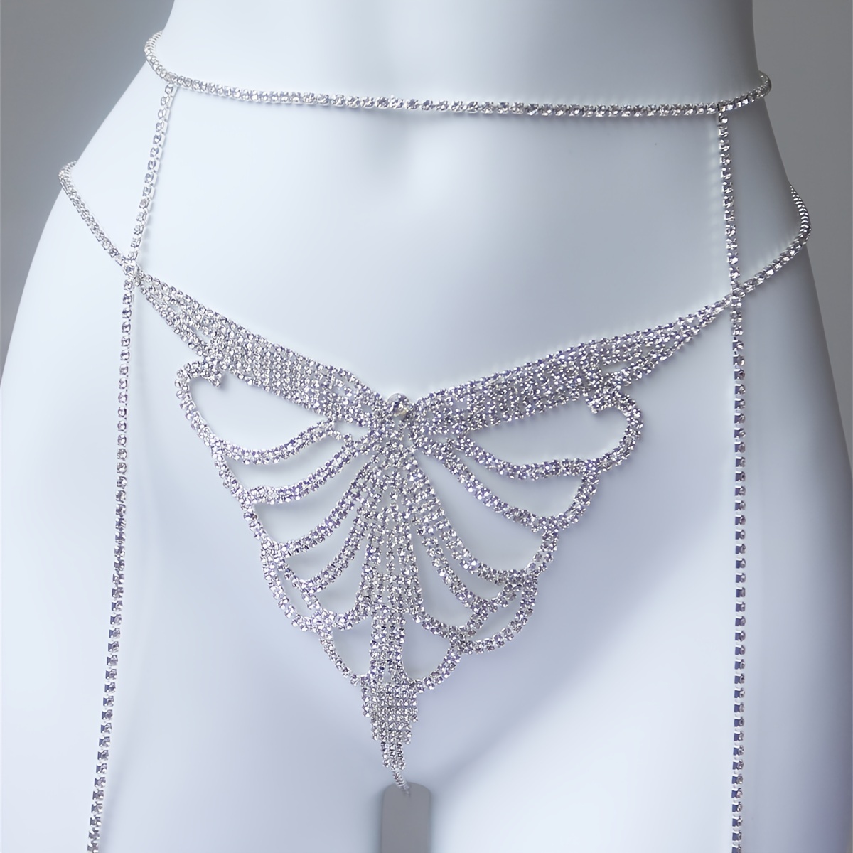 Sparkling Cadeia cintura com S - Body Jewelry Leg Chain avaliação e preço
