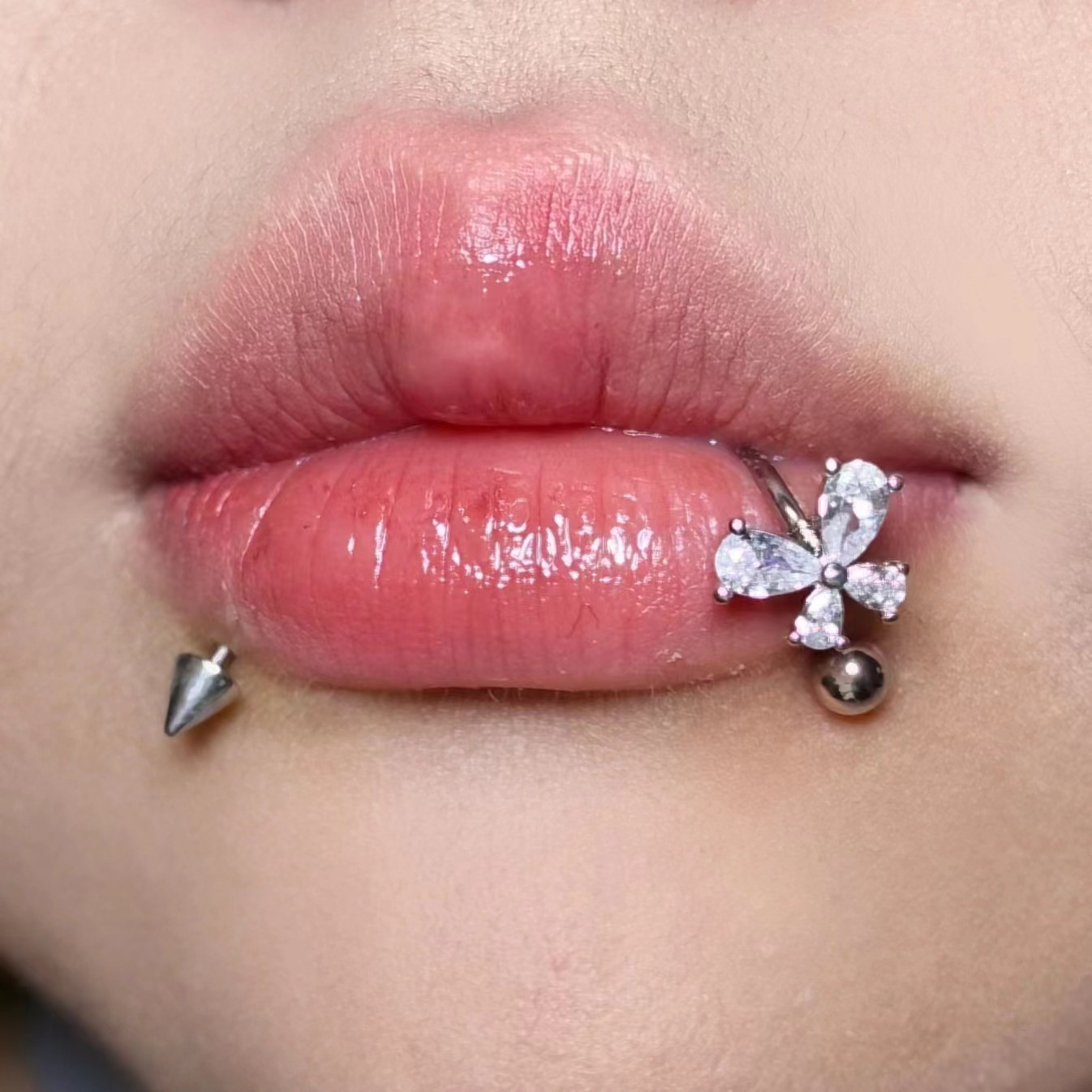 Anel de Lábio Borboleta em Tit - Body Jewelry Lip Ring avaliação e preço