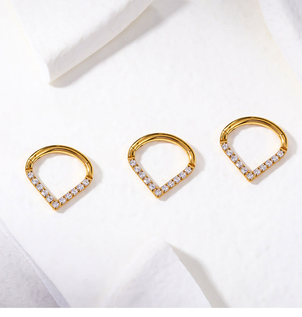 Anel de segmento de gota de lá - Body Jewelry Lip Ring avaliação e preço