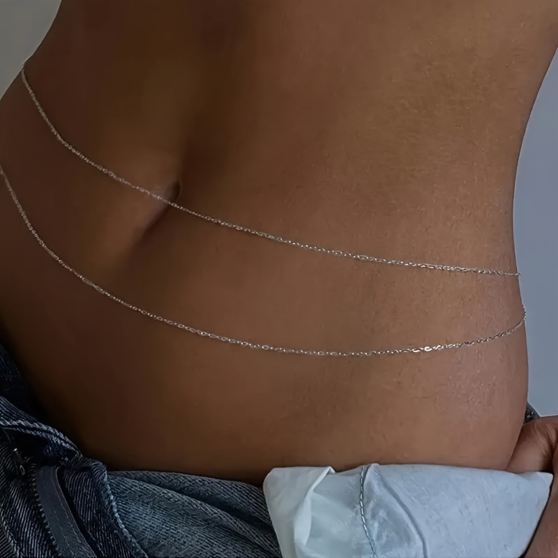 Cinto de cintura de metal dour - Body Chain Jewelry avaliação e preço