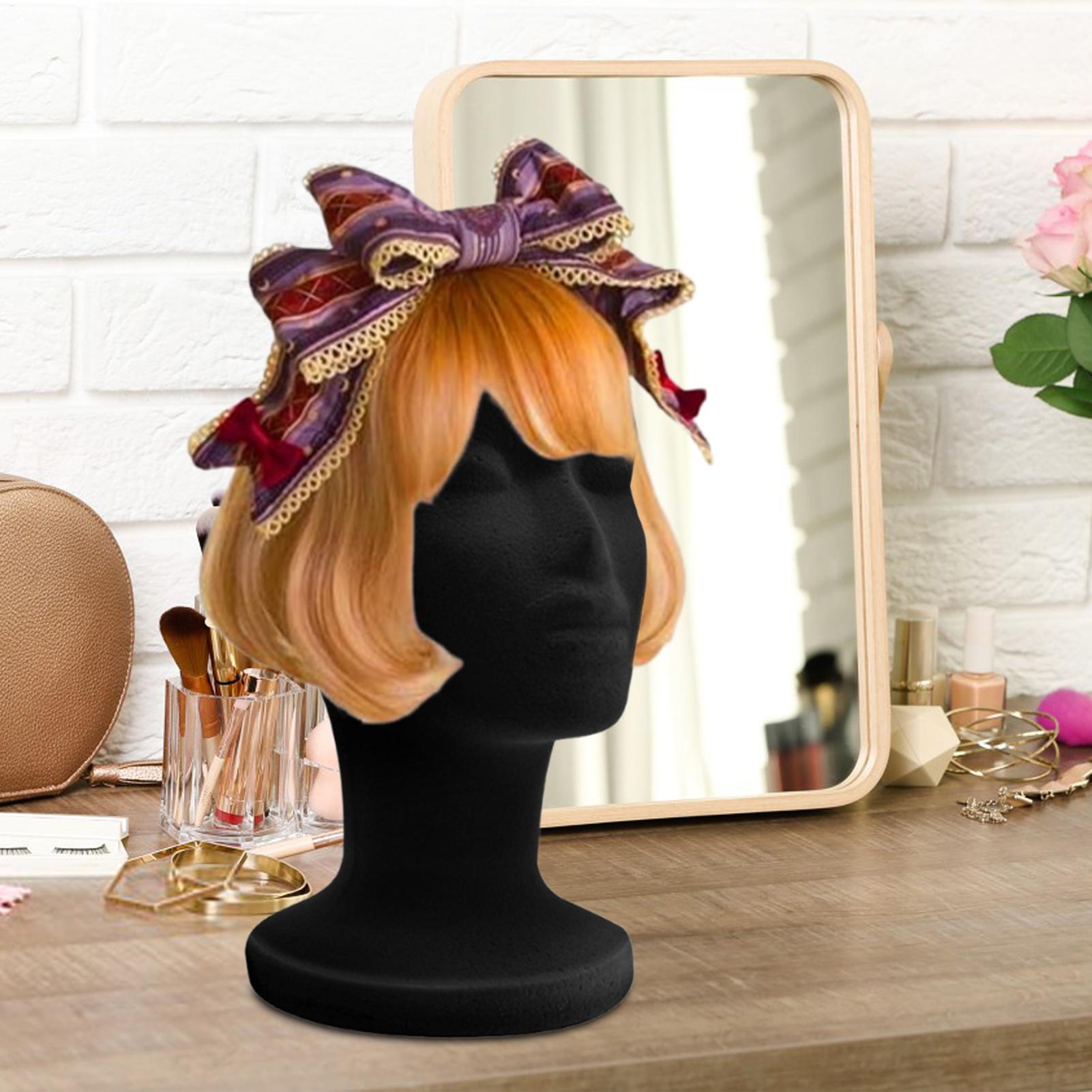 Cabeça de manequim preto espum - Body Jewelry Display Ideas avaliação e preço