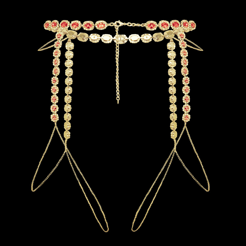 Stonefans-Jóias Rosa Redonda C - Body Jewelry Leg Chain avaliação e preço