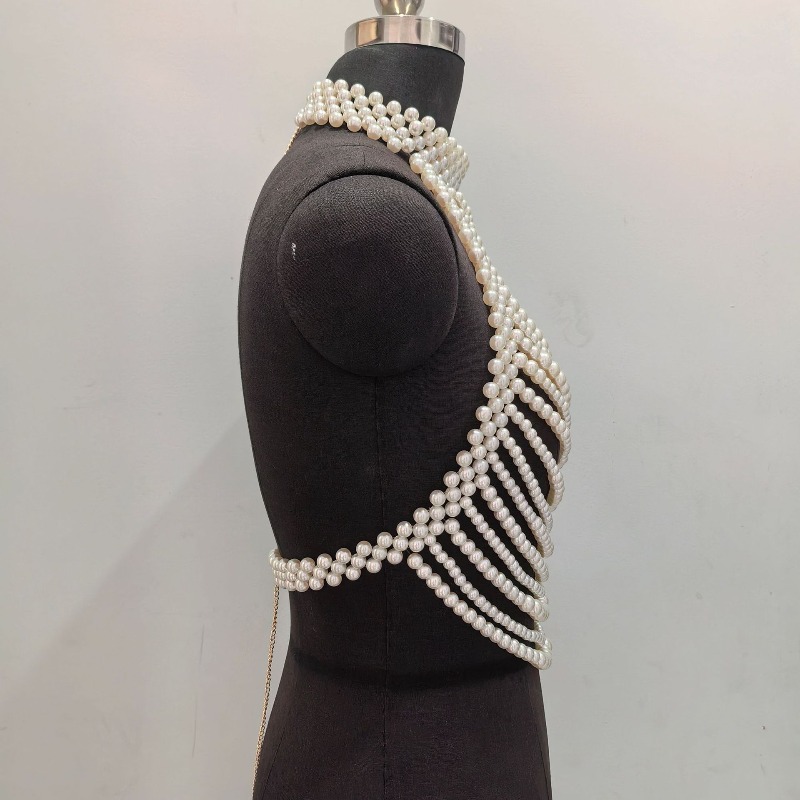 Corrente de peito com contas e - Body Jewelry Chest avaliação e preço