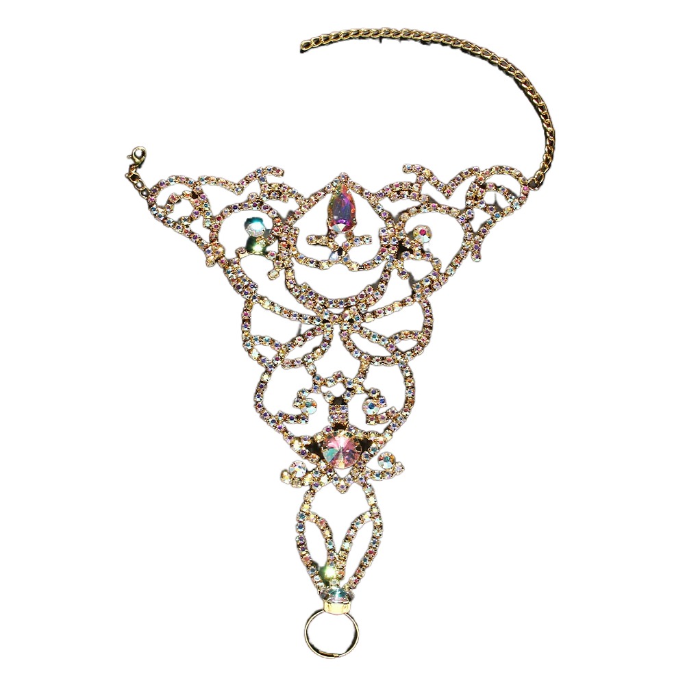 Pulseira colorida com strass,  - Body Jewelry Leg Chain avaliação e preço