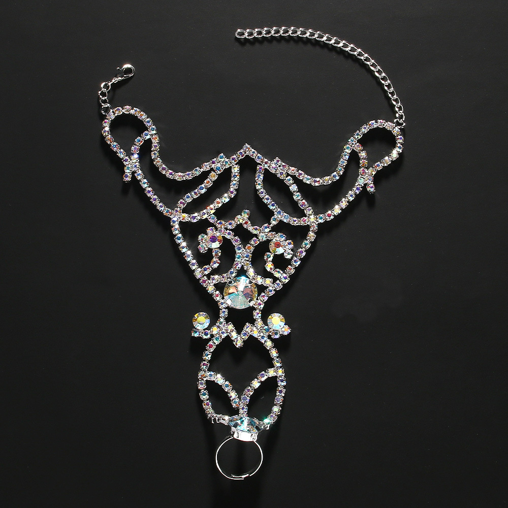 Pulseira colorida com strass,  - Body Jewelry Leg Chain avaliação e preço